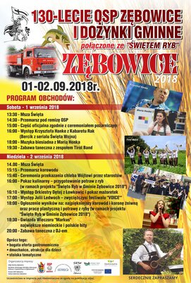Dożynki 2018 Zębowice- plakat-2